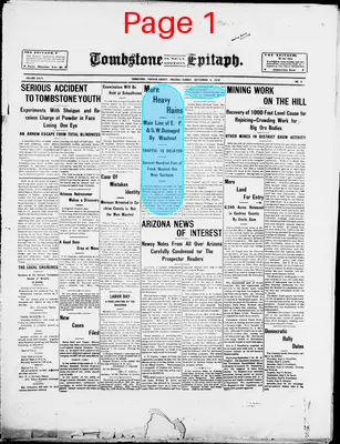 Page thumbnail for Tombstone Epitaph