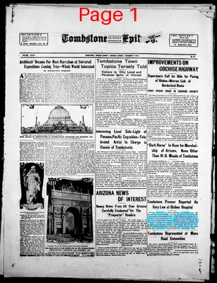 Page thumbnail for Tombstone Epitaph