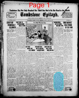 Page thumbnail for Tombstone Epitaph