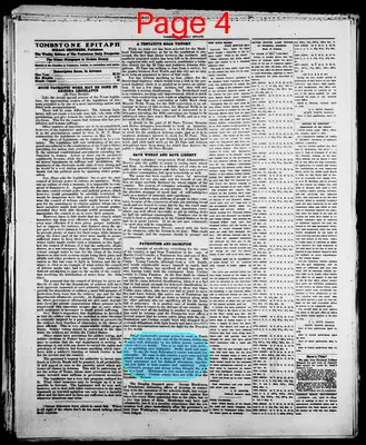 Page thumbnail for Tombstone Epitaph