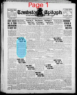 Page thumbnail for Tombstone Epitaph