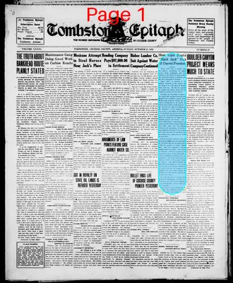 Page thumbnail for Tombstone Epitaph
