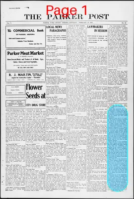 Page thumbnail for The Parker Post