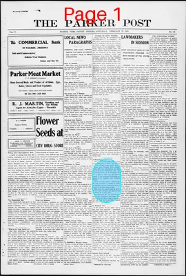 Page thumbnail for The Parker Post