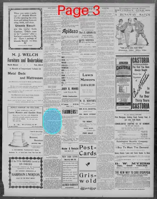 Page thumbnail for The Bennington Evening Banner