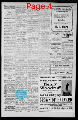 Page thumbnail for The Bennington Evening Banner