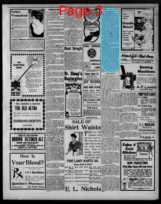 Page thumbnail for The Bennington Evening Banner