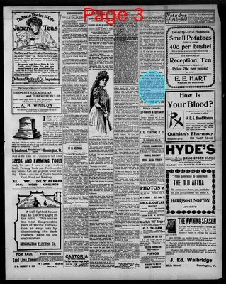 Page thumbnail for The Bennington Evening Banner