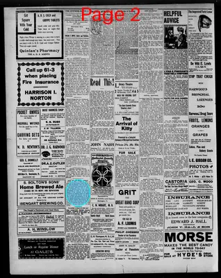 Page thumbnail for The Bennington Evening Banner