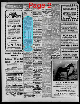 Page thumbnail for The Bennington Evening Banner