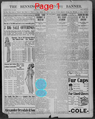Page thumbnail for The Bennington Evening Banner