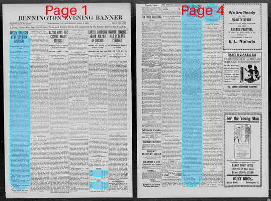 Page thumbnail for The Bennington Evening Banner
