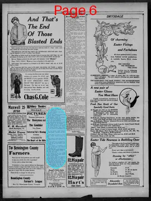 Page thumbnail for The Bennington Evening Banner