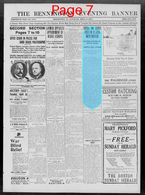 Page thumbnail for The Bennington Evening Banner
