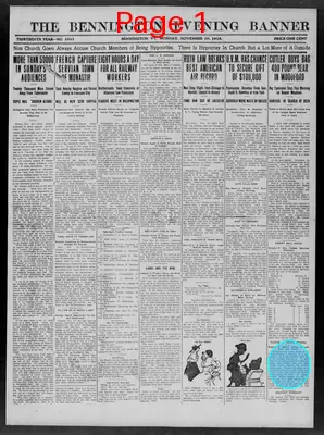 Page thumbnail for The Bennington Evening Banner