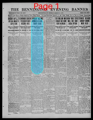 Page thumbnail for The Bennington Evening Banner