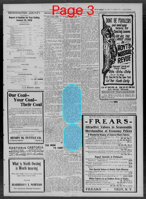Page thumbnail for The Bennington Evening Banner