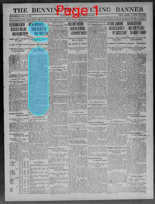 Page thumbnail for The Bennington Evening Banner