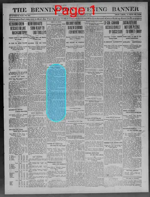 Page thumbnail for The Bennington Evening Banner