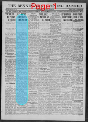 Page thumbnail for The Bennington Evening Banner