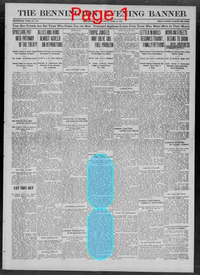 Page thumbnail for The Bennington Evening Banner