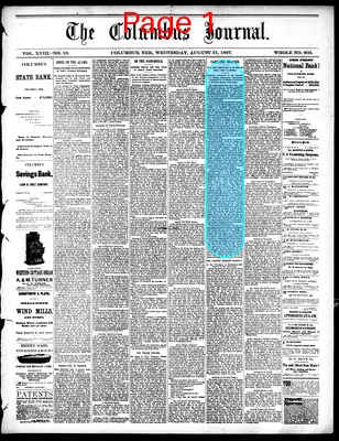 Page thumbnail for The Columbus Journal
