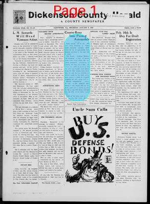 Page thumbnail for Dickenson County Herald