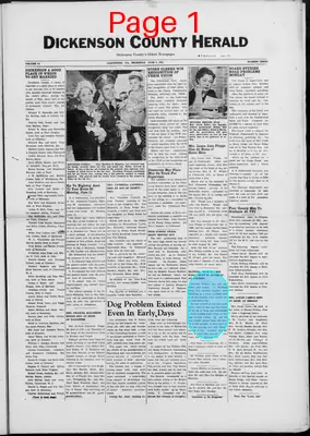 Page thumbnail for Dickenson County Herald