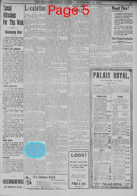Page thumbnail for The Roanoke Daily Times