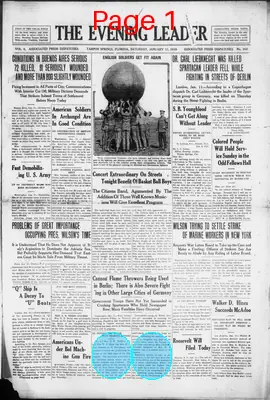 Page thumbnail for The Evening Leader