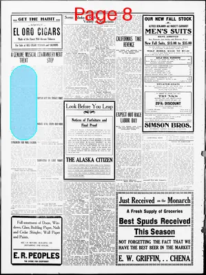 Page thumbnail for The Alaska Citizen
