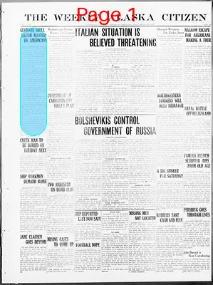 Page thumbnail for The Weekly Alaska Citizen