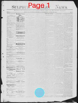 Page thumbnail for Sulphur Valley News