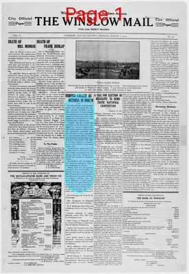 Page thumbnail for The Winslow Mail