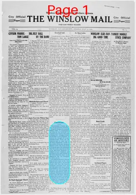 Page thumbnail for The Winslow Mail