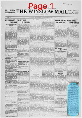 Page thumbnail for The Winslow Mail