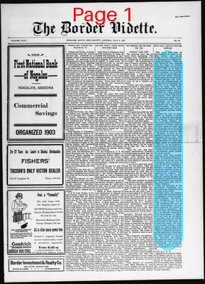 Page thumbnail for The Border Vidette