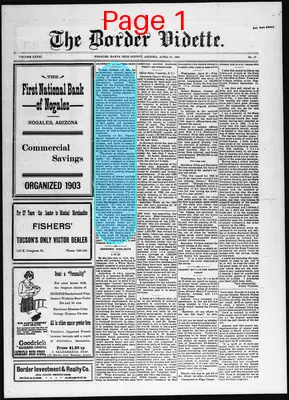 Page thumbnail for The Border Vidette