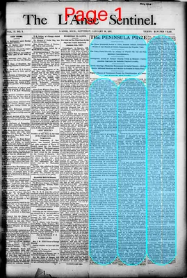Page thumbnail for The L'anse Sentinel