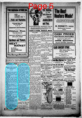 Page thumbnail for The L'anse Sentinel