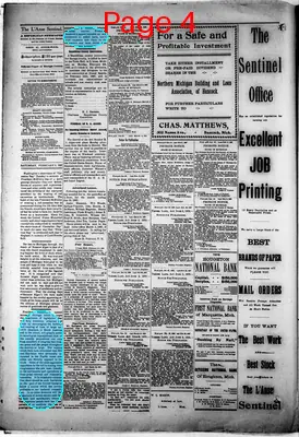 Page thumbnail for The L'anse Sentinel