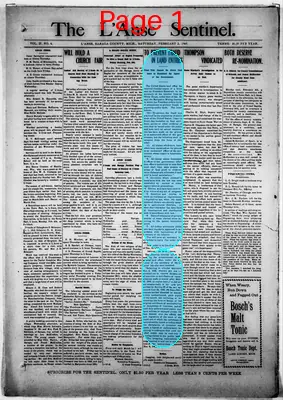 Page thumbnail for The L'anse Sentinel
