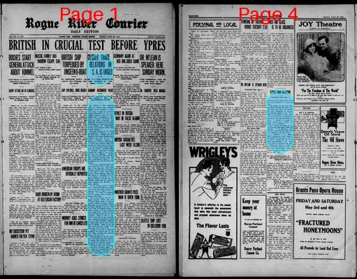Page thumbnail for Rogue River Courier