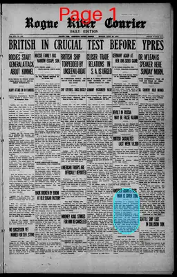 Page thumbnail for Rogue River Courier