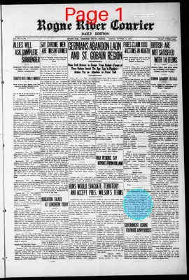 Page thumbnail for Rogue River Courier