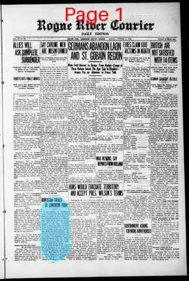 Page thumbnail for Rogue River Courier