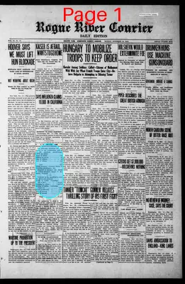 Page thumbnail for Rogue River Courier