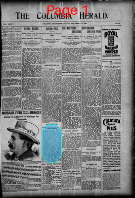 Page thumbnail for The Columbia Herald