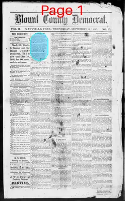 Page thumbnail for Blount County Democrat