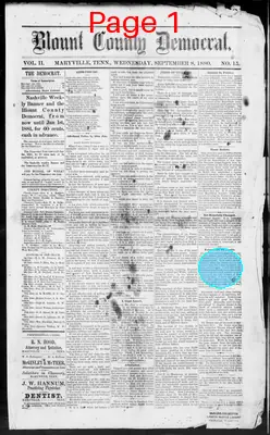Page thumbnail for Blount County Democrat